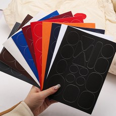 의류 수선 패치 스티커 수선테이프 패딩 다양한 컬러, 3개, 의류수선패치-브라운