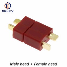 T 플러그 수 암 딘 커넥터 RC LiPo 배터리 FPV 레이싱 드론용, 03 Male - Female_02 10PCS