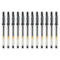 동아 파인테크 FineTech 0.4mm / 중성펜 젤펜 젤잉크펜 중성펜0.4 얇은펜 가는심 다꾸펜 동아파인테크 동아중성펜, 12개, 블랙