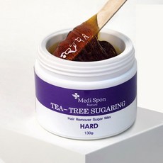 메디스폰네이쳐 국내산 셀프왁싱 티트리 슈가링 하드 저자극 브라질리언 겨드랑이 제모, 3개, 130g