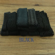 코튼 레이스 의류 바느질 직물 장식 크로 셰 뜨개질 리본 수제 보석 기술 10 야드 색상, 1개