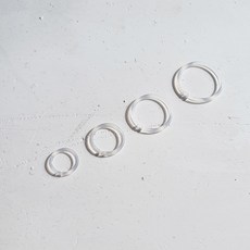 [1mm/낱개] 투명 실리콘 링 피어싱 귀걸이