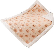 寵物格子墊 柔軟舒適雙層加厚保暖 棕色糖果女孩, 1個