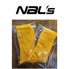[NALS] 날스 베이직 톨 삭스 - 자전거 달리기 러닝 양말, 머스타드 옐로우, 1개