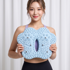 퓨어핏 에어 지압 스텝퍼 가정용 무소음 홈트, 스카이 블루