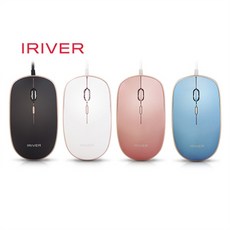 아이리버 무소음 유선마우스, IR-M1, 화이트