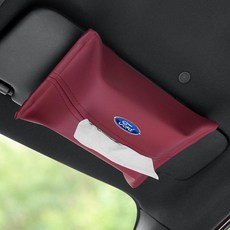 써니글로벌 차량용휴지케이스 휴대용 화장지걸이, 1개, [포드] 블랙