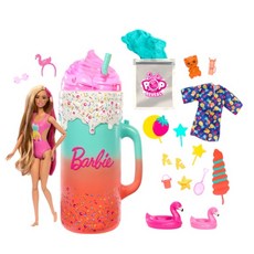 全家樂玩具 芭比造型娃娃-驚喜現身奶昔組合 多配件趣味拆箱 泳裝造型, 詳見包裝, 詳見包裝, 詳見包裝