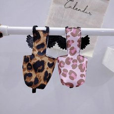 豹紋翅膀鸚鵡尿布套 立體固定肩帶 可調節 鸚鵡適用, 1個, 粉色款,玄鳳型號