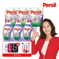 퍼실 엑스퍼트 실내건조 라벤더 1.5L 3개 + 1.8L 3개 + 퍼울 1.7L 1개 + 주방집기 (일반&드럼 겸용), 11.6L