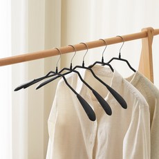 씨인크 여성용 논슬립 코팅 어깨뿔방지 옷걸이, 10개, 블랙