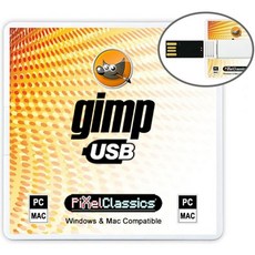 GIMP 사진 편집기 2026 CD 디스크 | Windows 11 10 8.1 8 7 Vista XP PC 32 및 64비트 및 Mac과 호환되는 프리미엄 프로페셔널 이미지 편, PC-Mac, USB - Standard