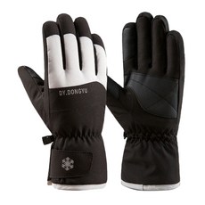 TOPWOO Smart Touch 防水滑雪手套, 黑白25cm（女）