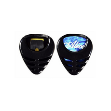 [1+1] 케이스 픽업 기타 접착 피크홀더 저장 홀더 삼각형, 2개