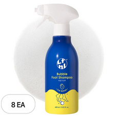 라이프홀릭 버블 풋샴푸 아이스레몬향, 1개입, 8개, 400ml
