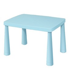 IKEA 兒童學習桌 幼兒園書桌 高度可調節 環保安全材質 淺藍色 無抽屜無墊高款, 單桌子 淺藍(無抽屜)(無墊高), 淺藍