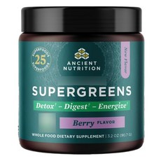 ANCIENT NUTRITION 超級綠色莓果, 1個, 90.7g