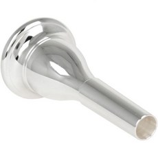 튜바 마우스피스 황동 부품 미니어처 모델 매끄러운 표면 2132622, Silver