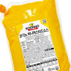 분이네 코다노 허니머스타드 소스 2kg 드레싱 머스타드소스 업소용, 1개, 2L