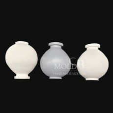 몰드비 달 항아리 2D 2구 수제 실리콘 몰드