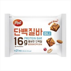 포스트 단백질바 미니 231g(2입)/2개구매시 1000원 x넉넉한유통기한, 2개, 231g