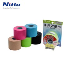 日東 肌內效貼布 運動貼布, 黑, 1個