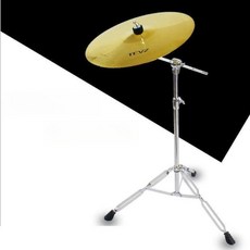 드럼심벌세트 16인치18인치20인치 크래시라이드 라이트 스테인리스 라이드 폴라, 1개, 10인치 심벌즈와 스탠드