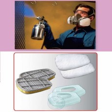 해신잡화점 6200 7502 마스크용 필터 3종세트 방독면마스크 안전용품, one, 1세트