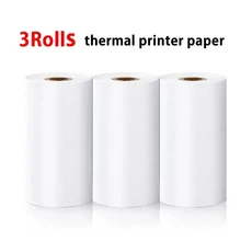 5725MM 감열지 라벨 스티커 미니 프린터 용 자체 접착 롤 인스턴트 인쇄 어린이 카메라 인화지, 01 3 Rolls No-sticky