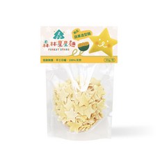 森林麵食 森林寶寶麵 無鹽嬰兒麵條 星星造型蔬果麵條 副食品 森森星球, 1個, 南瓜星星麵-袋裝 / 9816