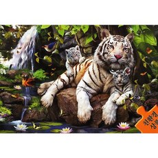 500피스 직소퍼즐 백호가족의 나른한 오후 CA5064