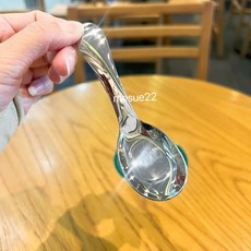 短柄316不鏽鋼兒童匙 幼兒園家用1.5-5歲 適用於kom矽膠碗 日月星不鏽鋼碗 可加購收納盒, 1 隻匙,簡約袋裝, 1個