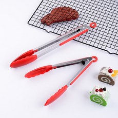 御膳坊 矽膠料理夾 耐熱食物夾 SGS檢驗合格 食品夾 烤肉夾, 1個, 【DZ366】23cm顏色隨機