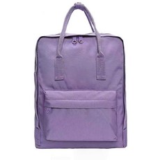 학생 가방 기내 Schoolbag 패션 경량 간단한 여행 배낭 수하물 컴퓨터 대용량, 16 인치, Violet