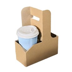 팩투유 커피캐리어 400 무지 200개 음료 컵 2구 종이 캐리어