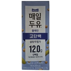매일유업 매일두유 고단백 190ml, 24개
