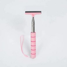 자동차 백미러 와이퍼 스테인레스 스틸 텔레스코픽 개폐식 레이어 브러시 헤드 윈도우 워시 청소 브러시 와이퍼, 4) Pink, 04 Pink