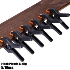 10pcs 인치 플라스틱 나일론 목공 클램프 사진 스튜디오 배경에 스프링 클립 DIY 핸드 조정 가능한 파이프 클램프, 5pcs Spring Clamps