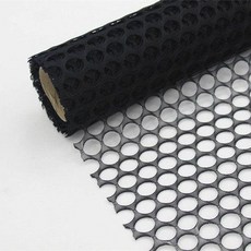 원형 꽃다발 포장 그물망 화환 플라워 랩핑 인테리어 재료, 1개, 블랙