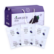 영글어농장 통째로 저온착즙 달콤한 포도즙 80ml X 30팩