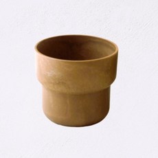 감사해지구 CXP 친환경 자연소재 숨쉬는 목분화분 인테리어 화분+받침, 흙빛, 3개