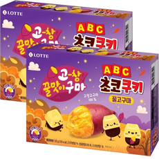 롯데웰푸드 ABC 초코쿠키 꿀고구마, 130g, 2개