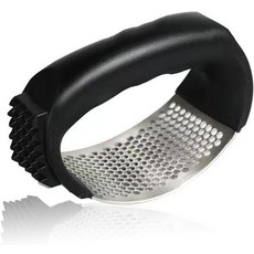 스테인리스 마늘 프레스 로커 크러셔 매셔 스매셔 휴대용 수동 헤비 듀티 다진 사람 초퍼1팩, 1개, 1개입