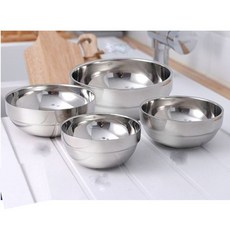 이딜리 스텐 국그릇 이중진공 대접 라면 그릇 대 14cm, 대, 대, 1