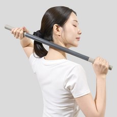 비바디 바로풀림스틱 근막이완 종아리 목 릴렉스 마사지 스틱 롤러, 1개, 그레이지