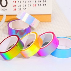 홀로그램 그라데이션 테이프 1.5cm 5미터, 로즈레드(e), 1개