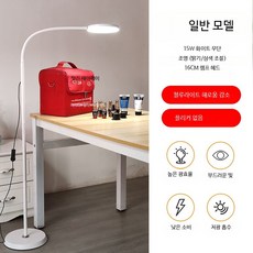 LED 장스탠드 미용실 네일 타투조명, 화이트 15W 밝기/색온도 조절