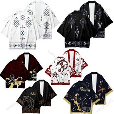 台灣出貨 萬聖節 最終幻想ff14 阿拉米格長 COS 成人 夏季 羽織 日式 和服 披風 上衣 斗