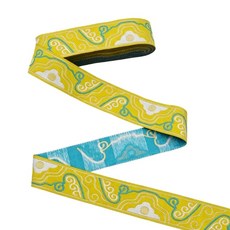 Cloud Embroidered Appliques 1.7M Long Sewing Fabric Trim compatible with Jackets Shirts, 노란 색