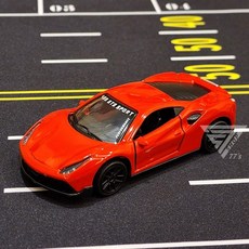 【台灣出貨】1:43合金超跑模型車，仿真警車合金模型，兒童玩具賽車, 法拉利【红】, 1個